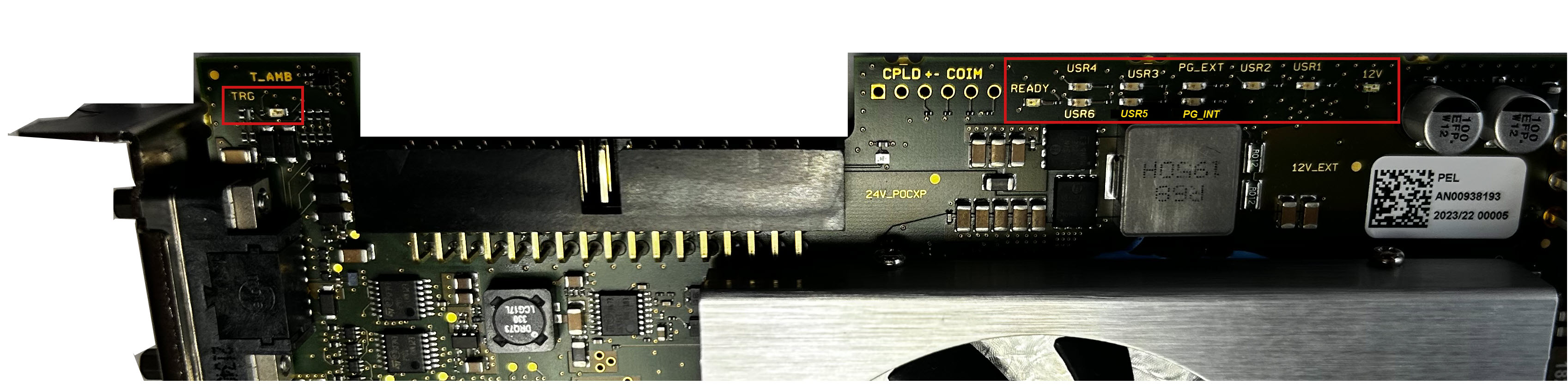 imaFlex CXP-12 Penta 보드의 LED