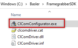 Bin 디렉토리의 CLComDriver
