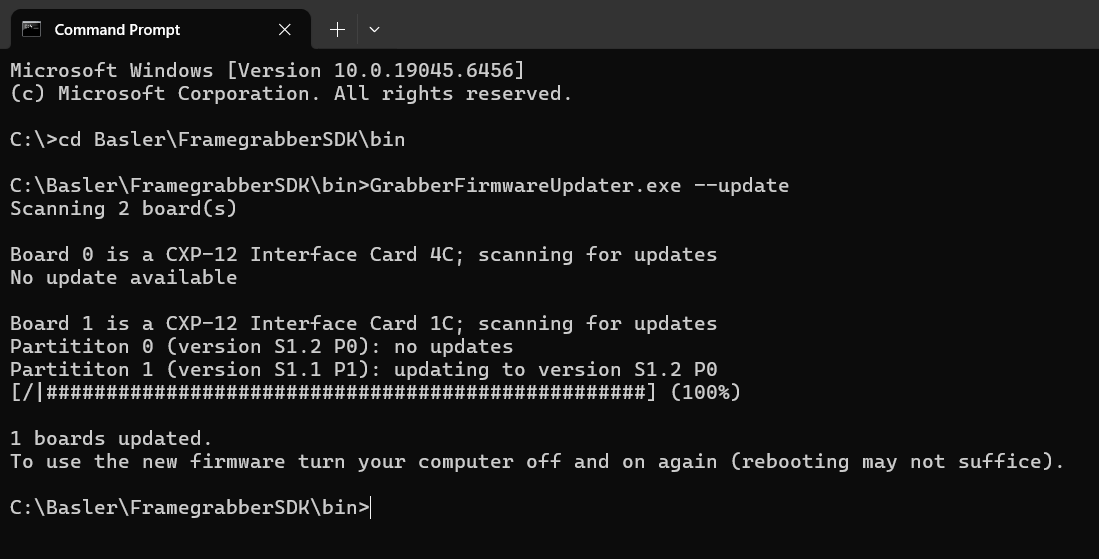 GrabberFirmwareUpdater Update