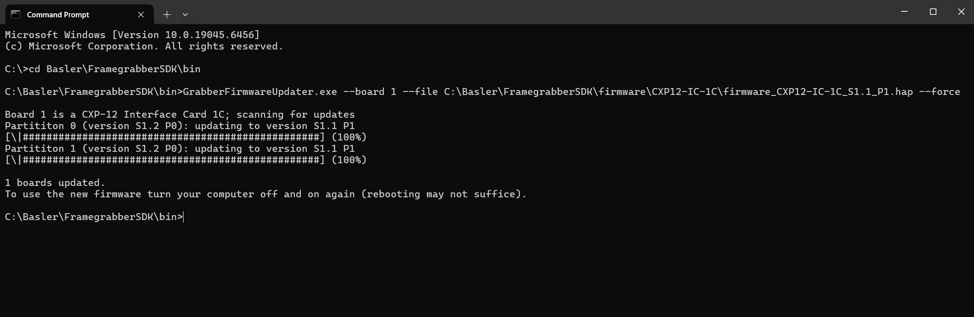 GrabberFirmwareUpdater Downgrade