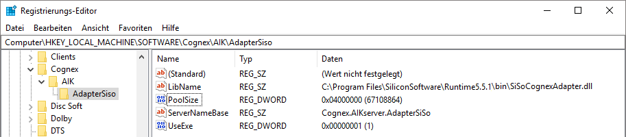 Regedit 설정