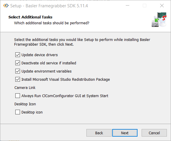 Select Additional Tasks