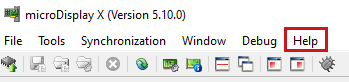 Framegrabber SDK 5.10.0: Help 메뉴의 새 위치