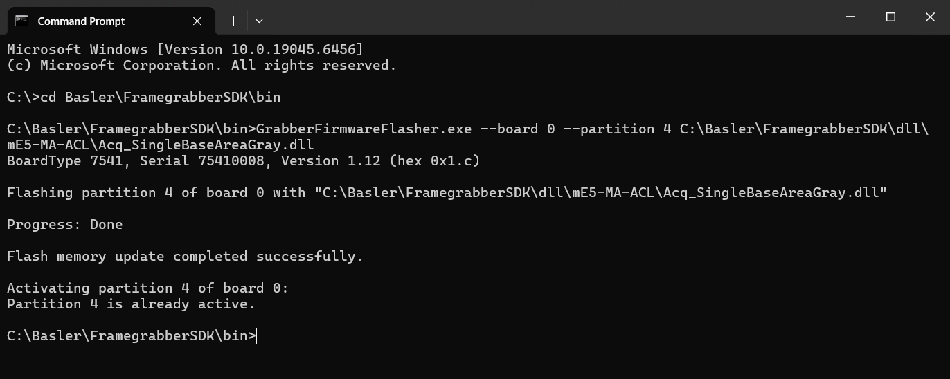 Grabber Firmware Flasher: 플래싱 시작 Grabber Firmware Flasher: 플래싱 시작