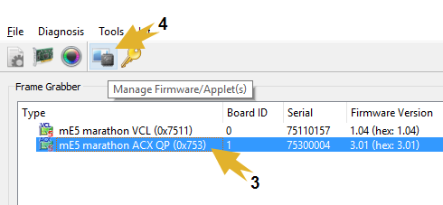 Manage Firmware/Applet(s)