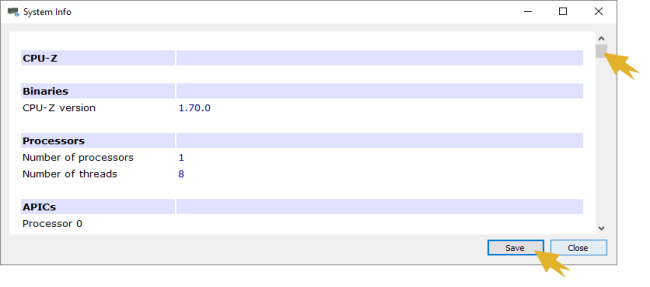 System Test Results
