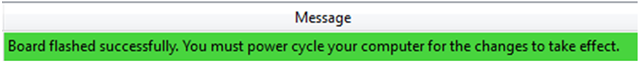 microDisplay X: Message Power Cycle