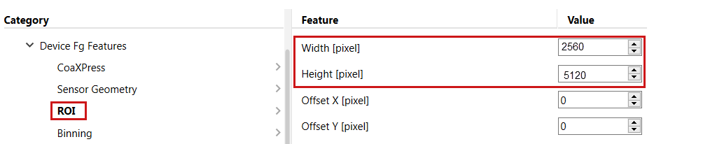pylon Viewer: ROI pylon Viewer: ROI