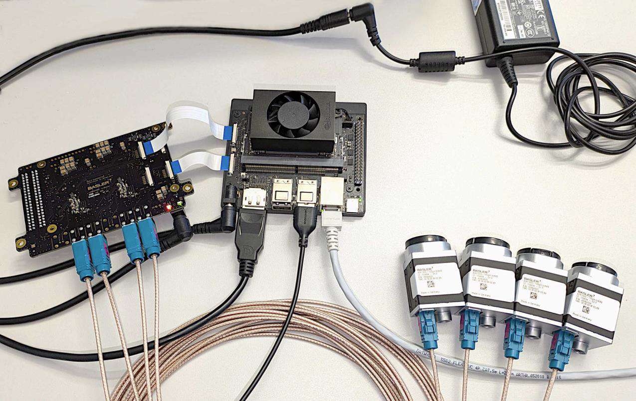 설정 예시: 어댑터 보드, GMSL 카메라, NVIDIA Jetson Orin Nano Super Development Kit
