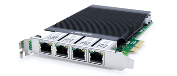GigE Interface Card, 4 Port Port PoE