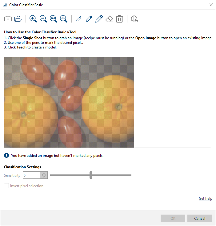 Color Classifier vTool 설정