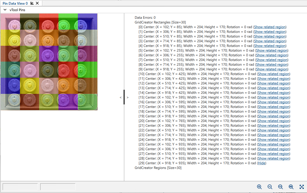 Pin Data View Grid Creator - 부분 ROI - 오프셋 미고려