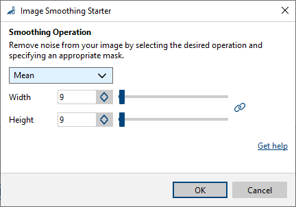 Image Smoothing Starter vTool 설정