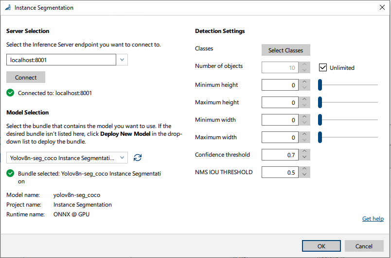 Instance Segmentation vTool 설정