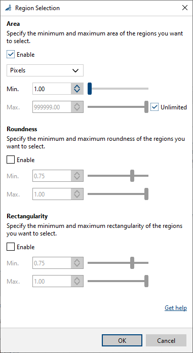 Region Selection vTool 설정