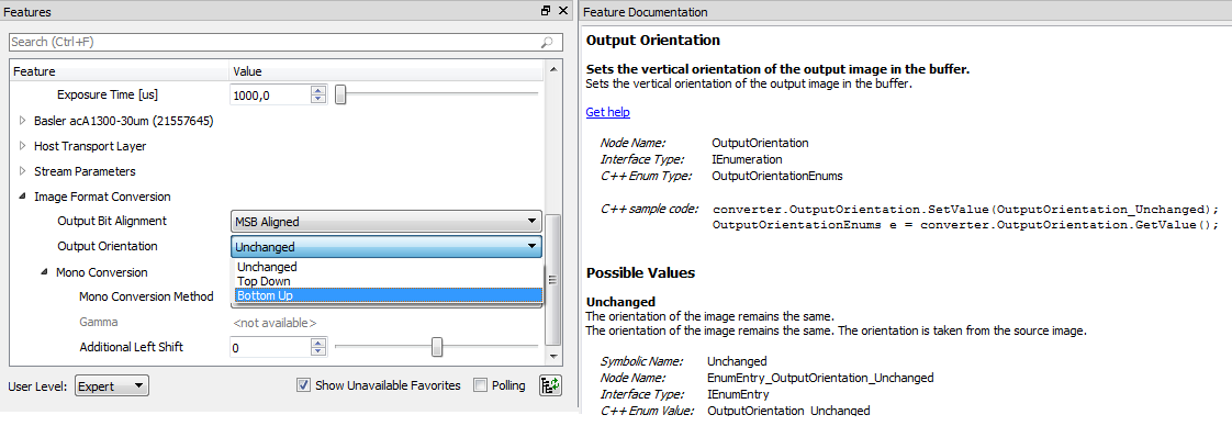 pylon에서의 Image Format Conversion pylon에서의 Image Format Conversion