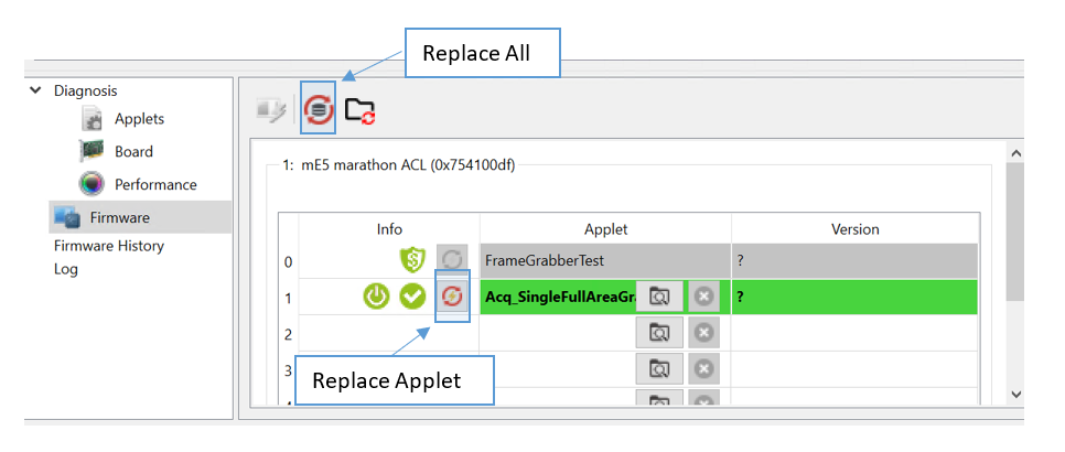 모든 Applets 교체 모든 Applets 교체