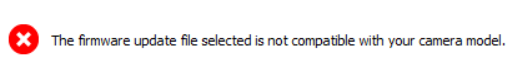Firmware Updater 오류 메시지