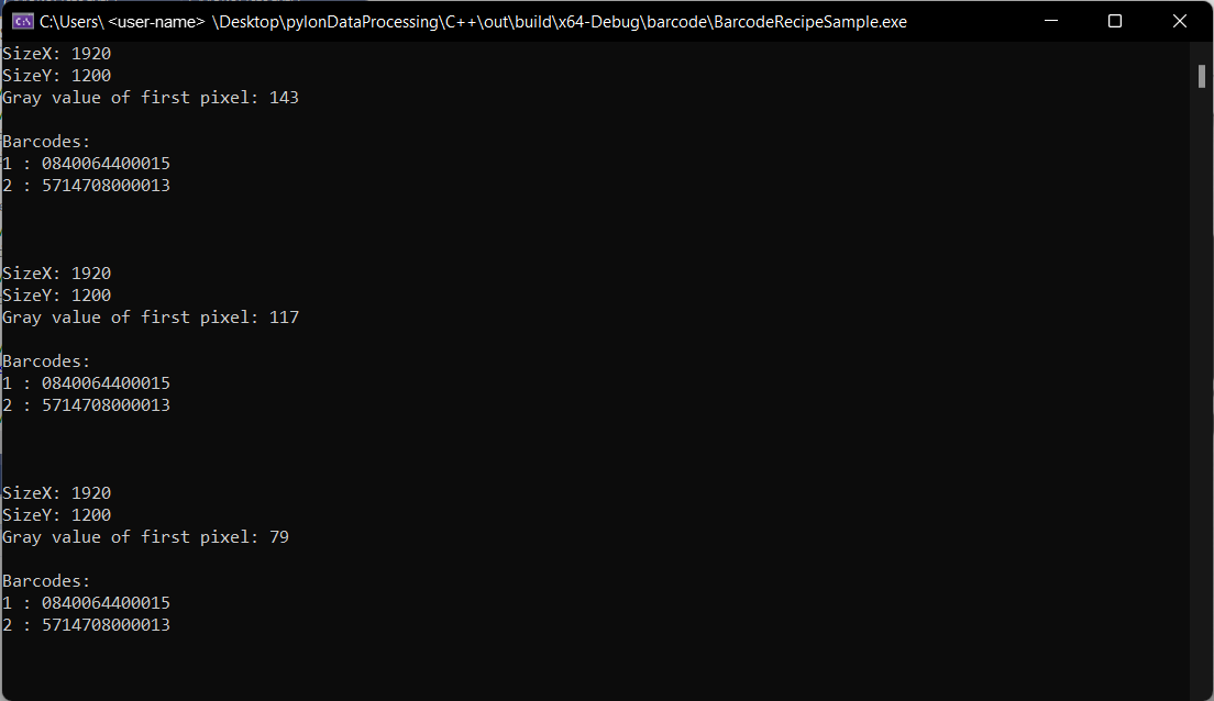 Barcode Sample Code Barcode Sample Code