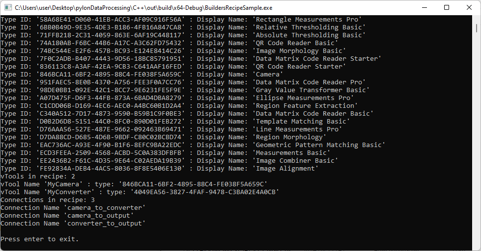 BuildersRecipe Sample Code BuildersRecipe Sample Code