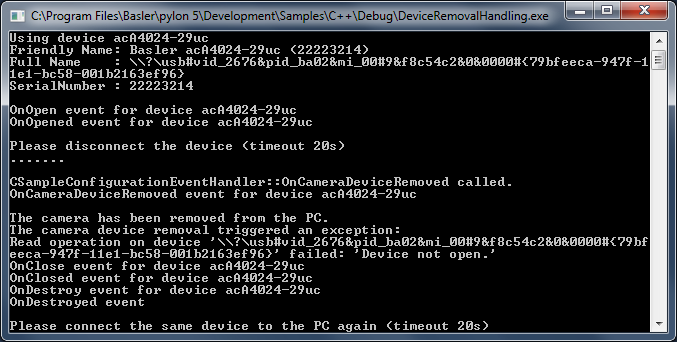 DeviceRemovalHandling Sample Code DeviceRemovalHandling Sample Code