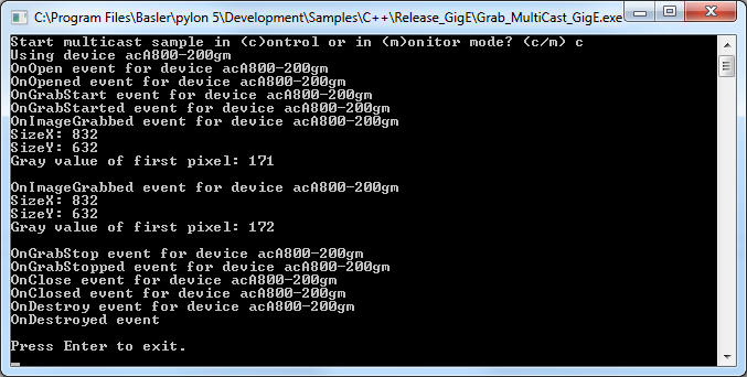 Control Application Started on Computer A Control Application Started on Computer A
