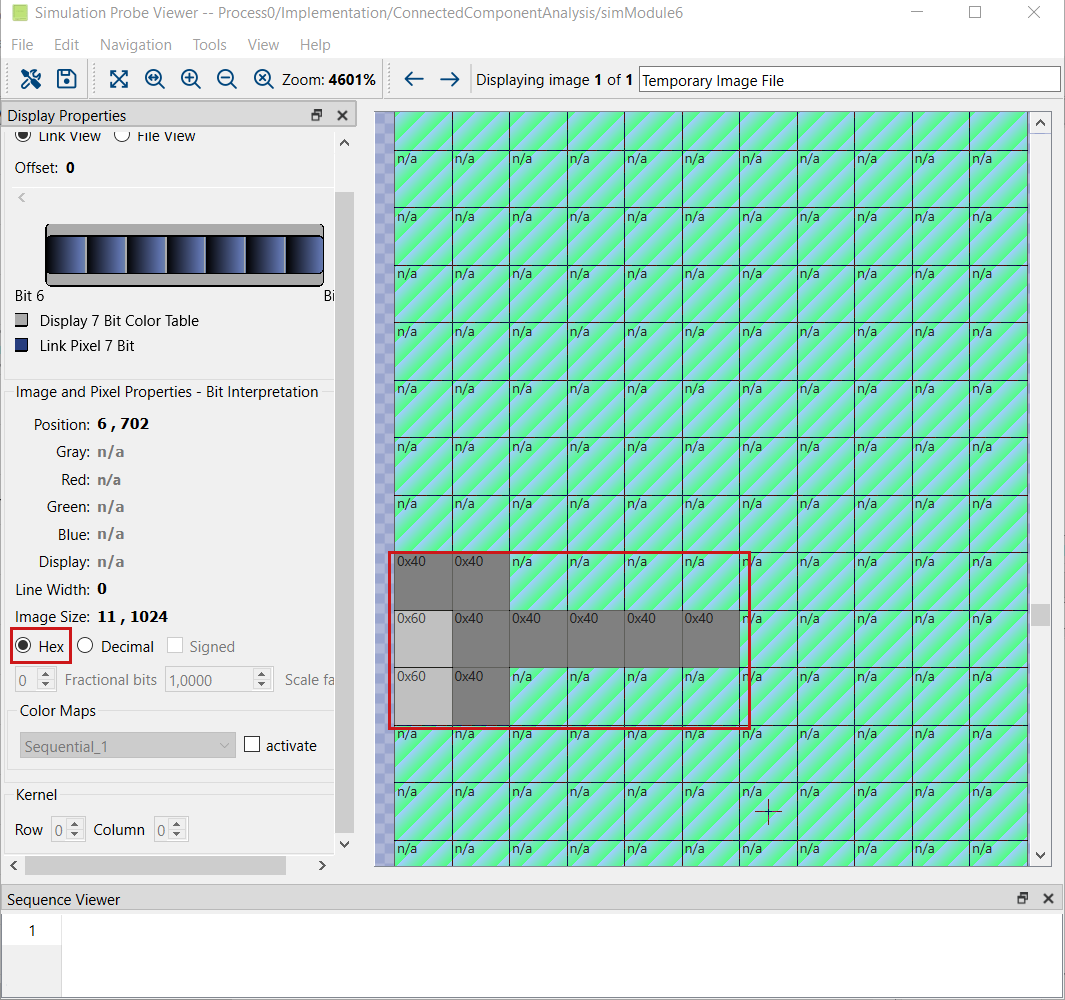 Simulation Probe Viewer의 오류 플래그