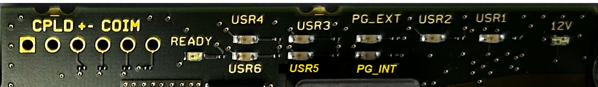 LEDs on the imaFlex CXP-12 Penta Board