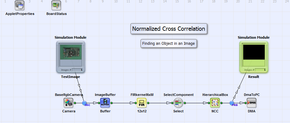 "NormalizedCrossCorrelation.vad"의 기본 설계 구조
