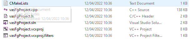 생성된 SDK 프로젝트 파일