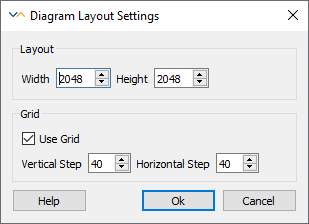 Diagram Layout Settings