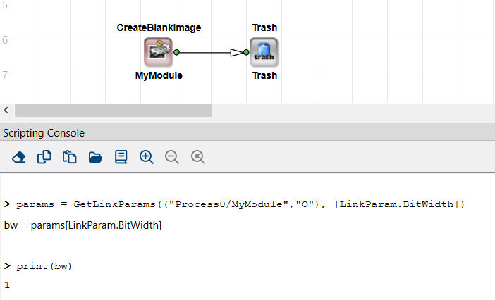 Python 명령어 GetLinkParams: 예제 Python 명령어 GetLinkParams: 예제