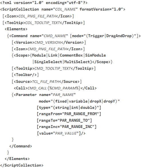 스크립트 모음: XML 구문 스크립트 모음: XML 구문