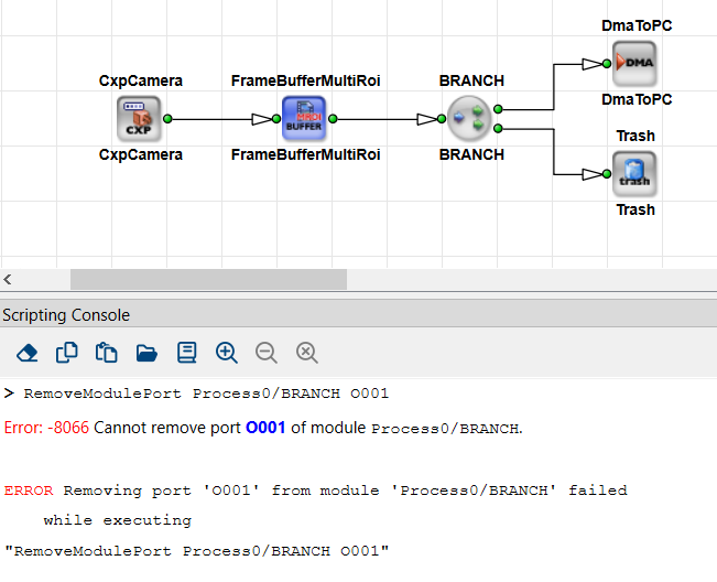 RemoveModulePort 명령