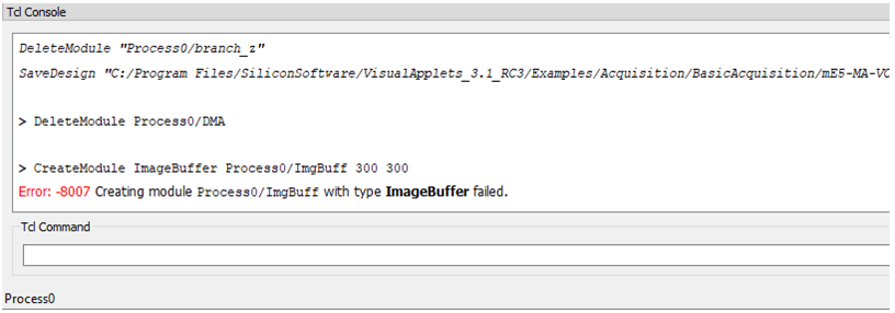 VA Tcl Console 오류